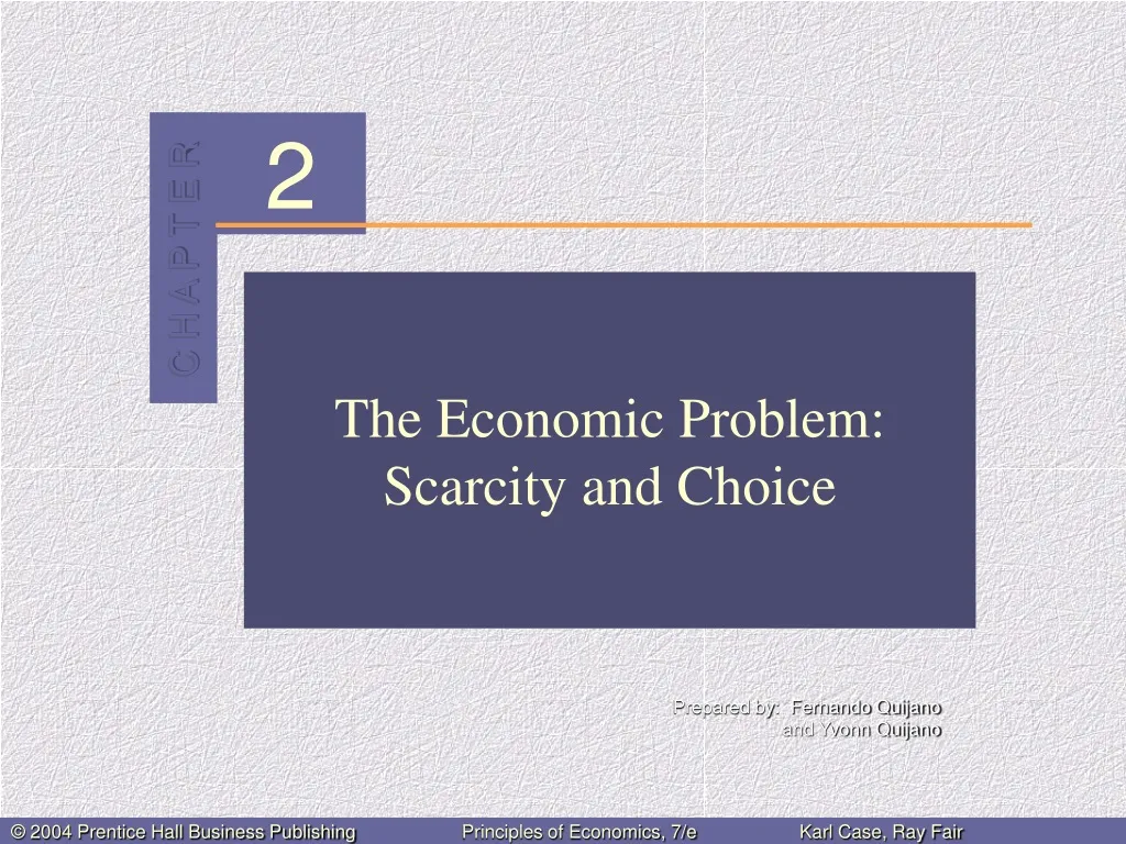 what are the problem of scarcity and choice