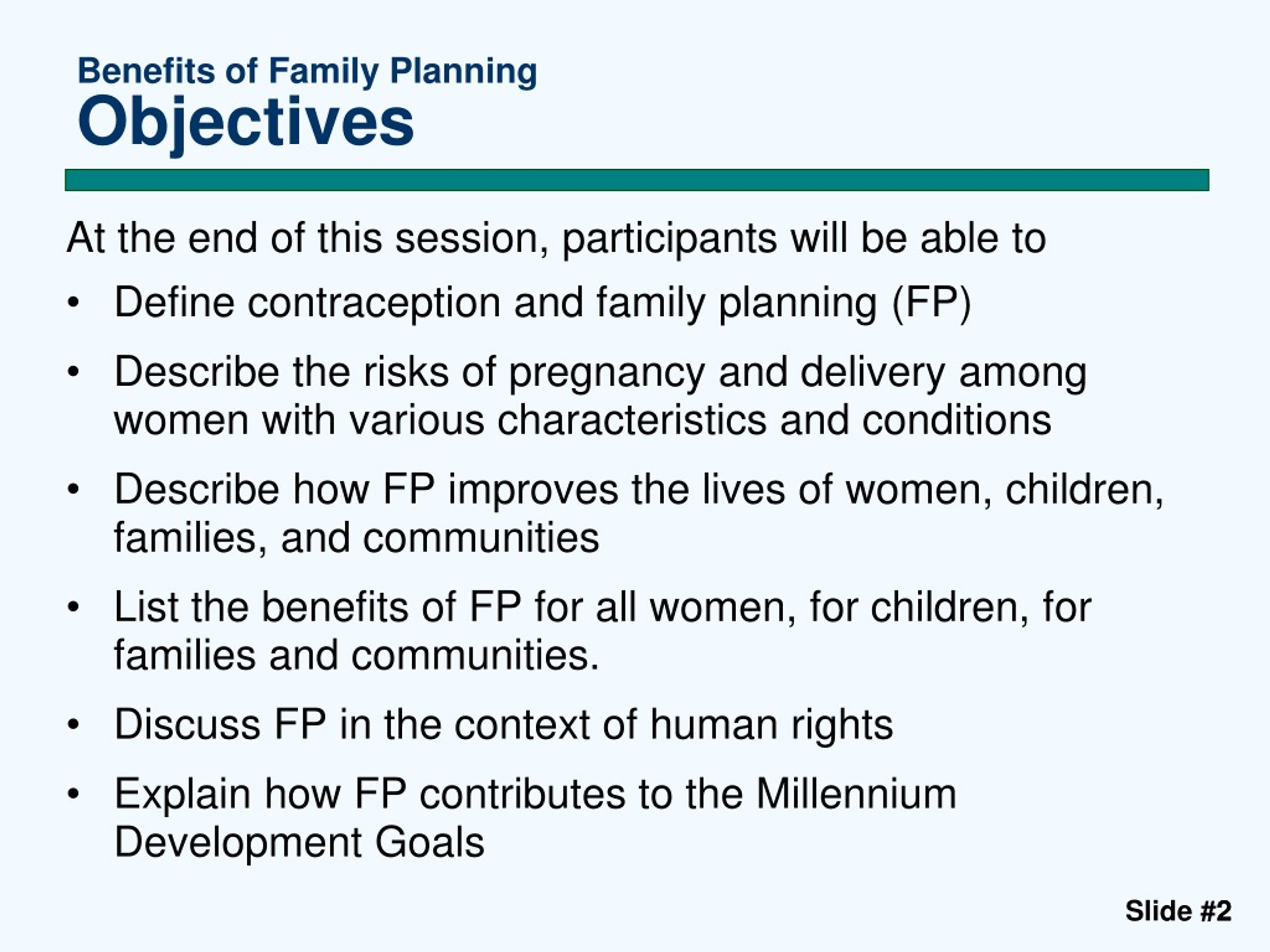 advantage of family planning essay
