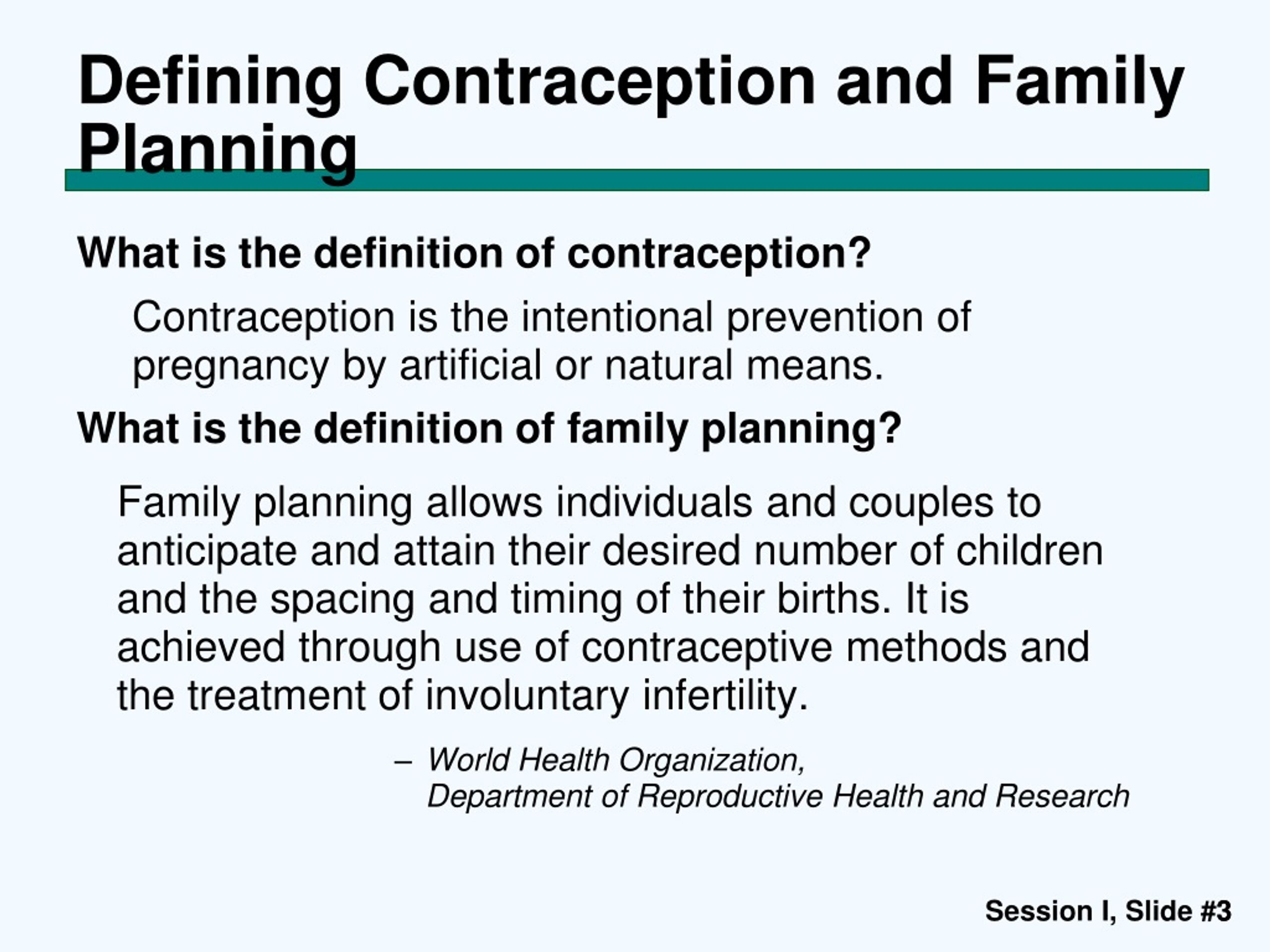family planning definition essay