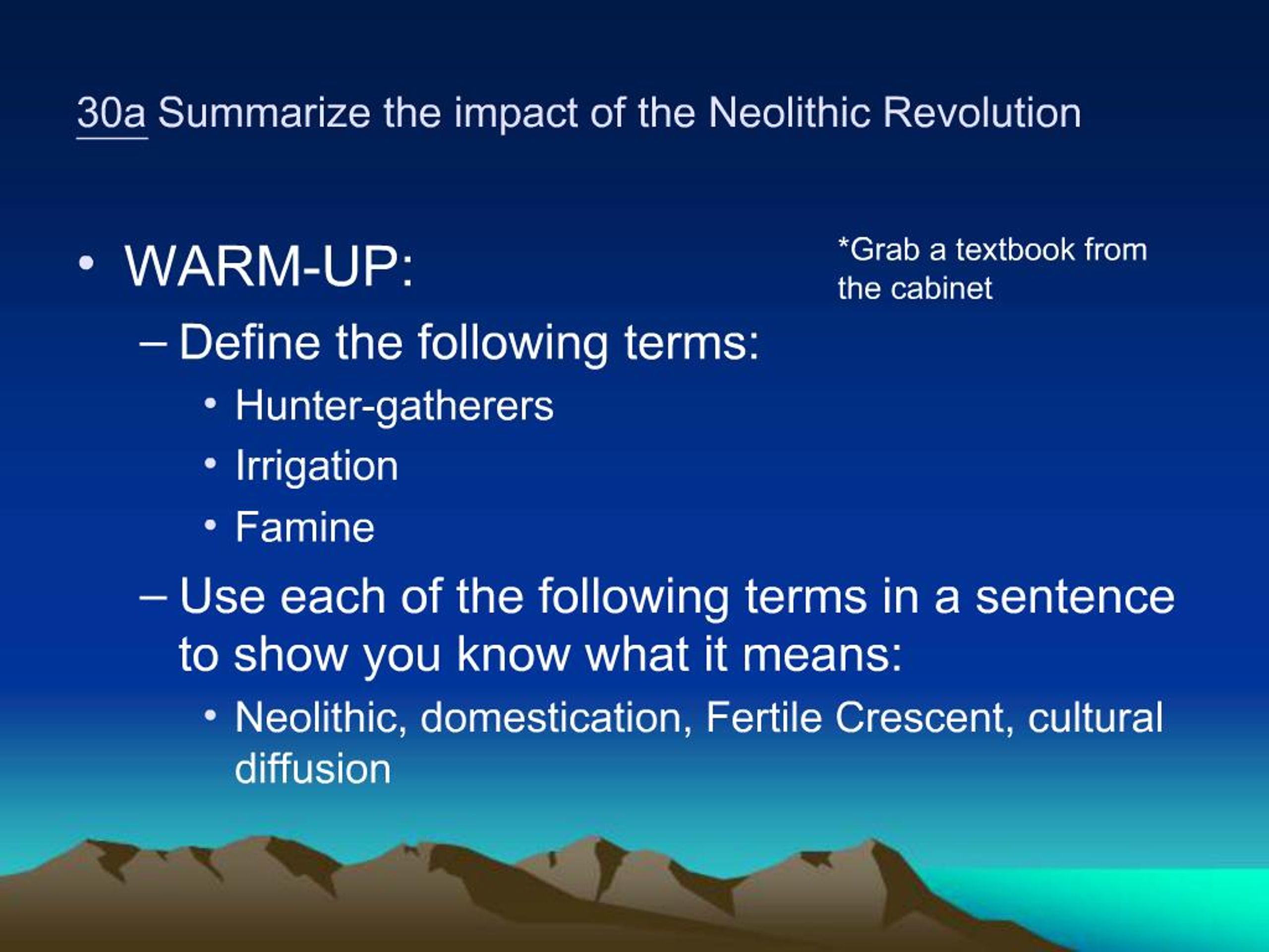 what was the impact of the neolithic revolution