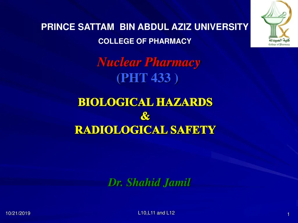 PPT BIOLOGICAL HAZARDS & RADIOLOGICAL SAFETY PowerPoint Presentation