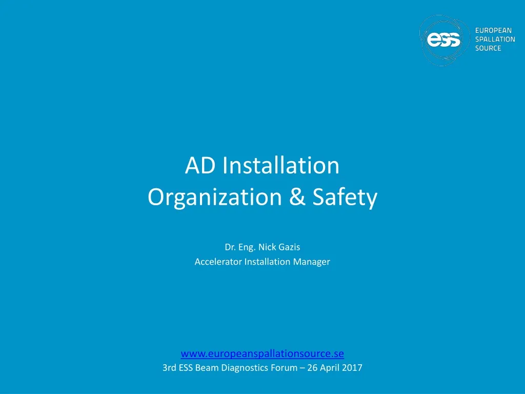 ad installation organization safety n.