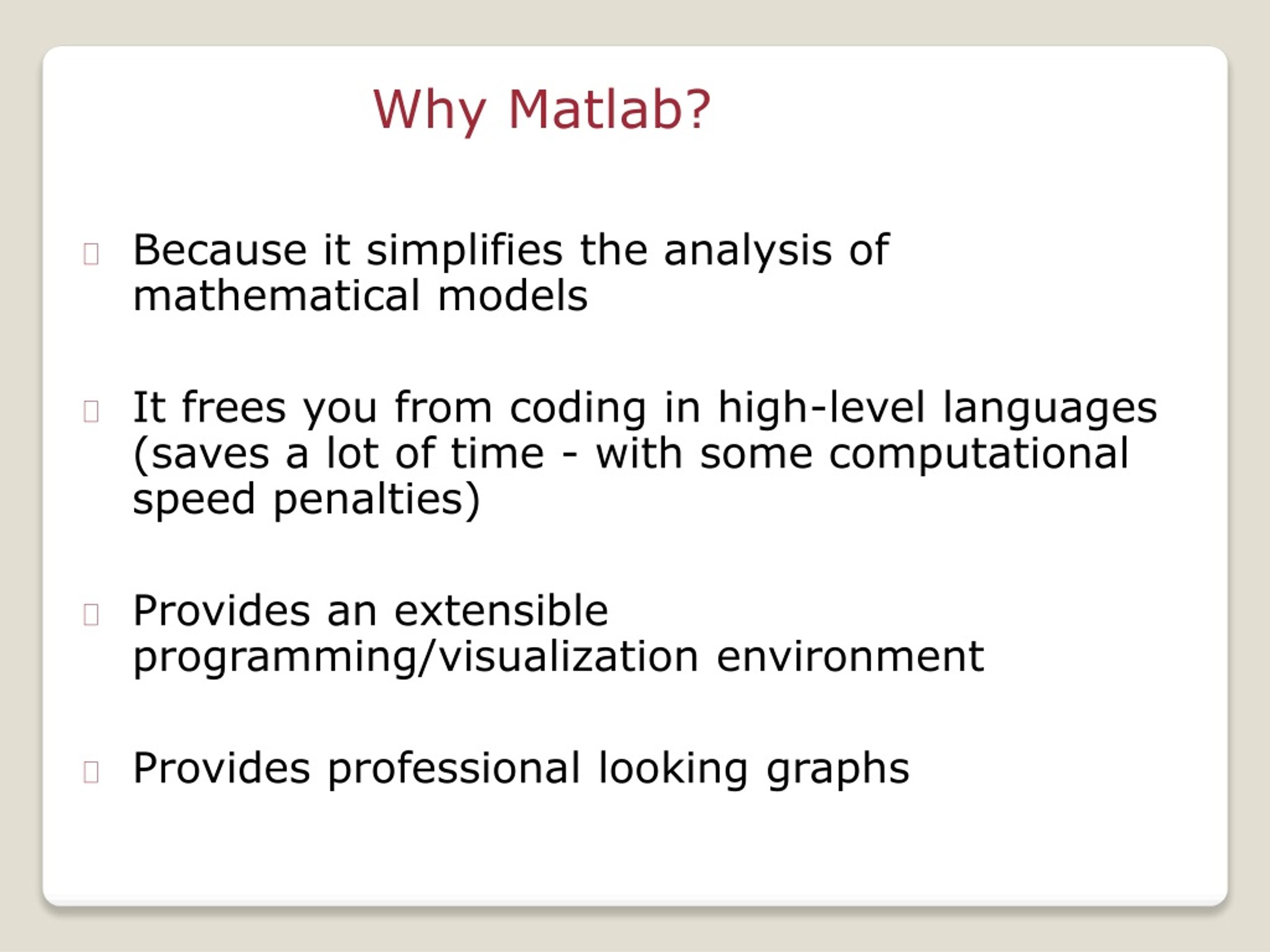 matlab course university ppt