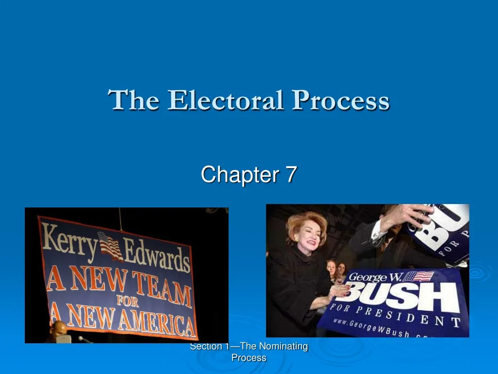 the electoral process n.