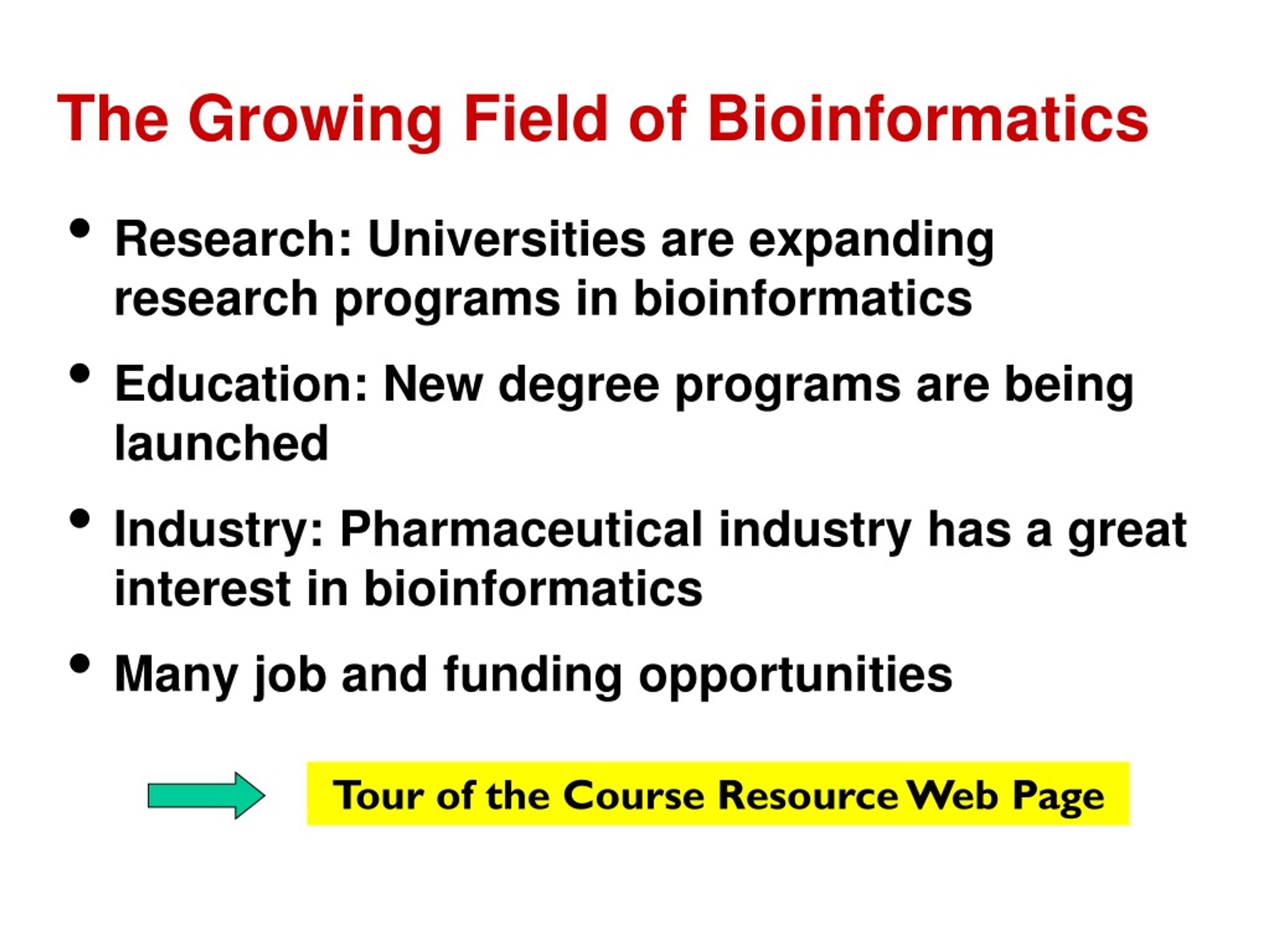 PPT - Introduction To Bioinformatics PowerPoint Presentation, Free ...