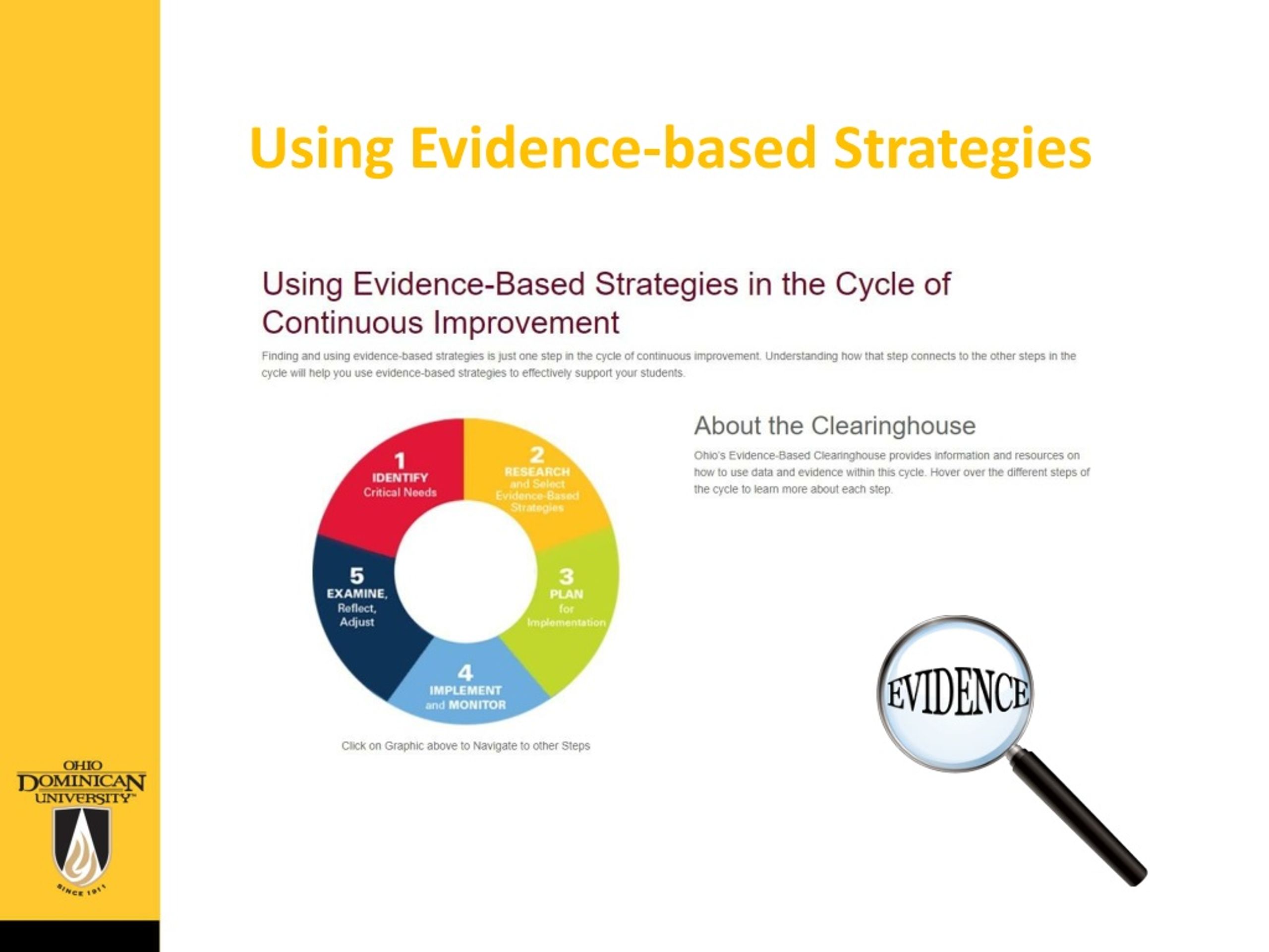 What Are Evidence Based Strategies