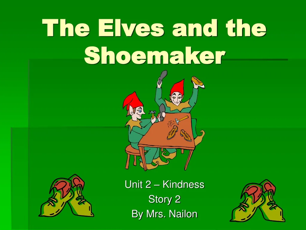 the elves and the shoemaker n.
