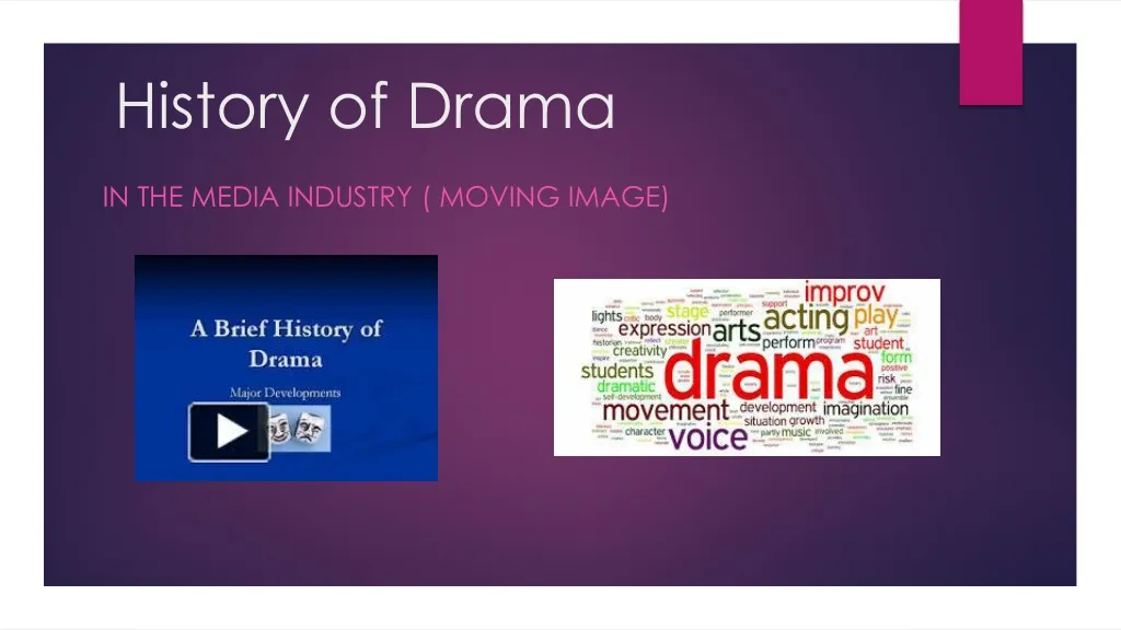 history of drama n.