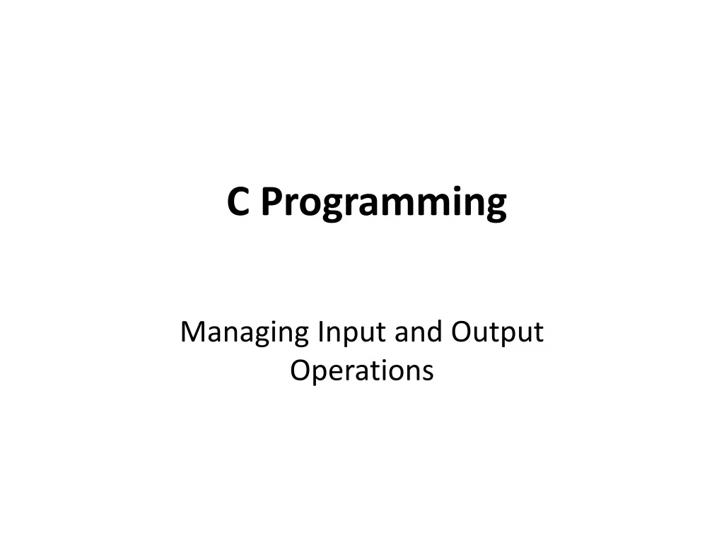 c programming n.