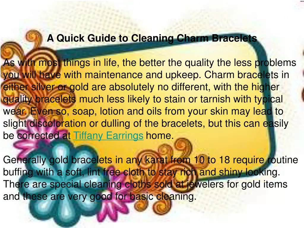 a quick guide to cleaning charm bracelets as with n.