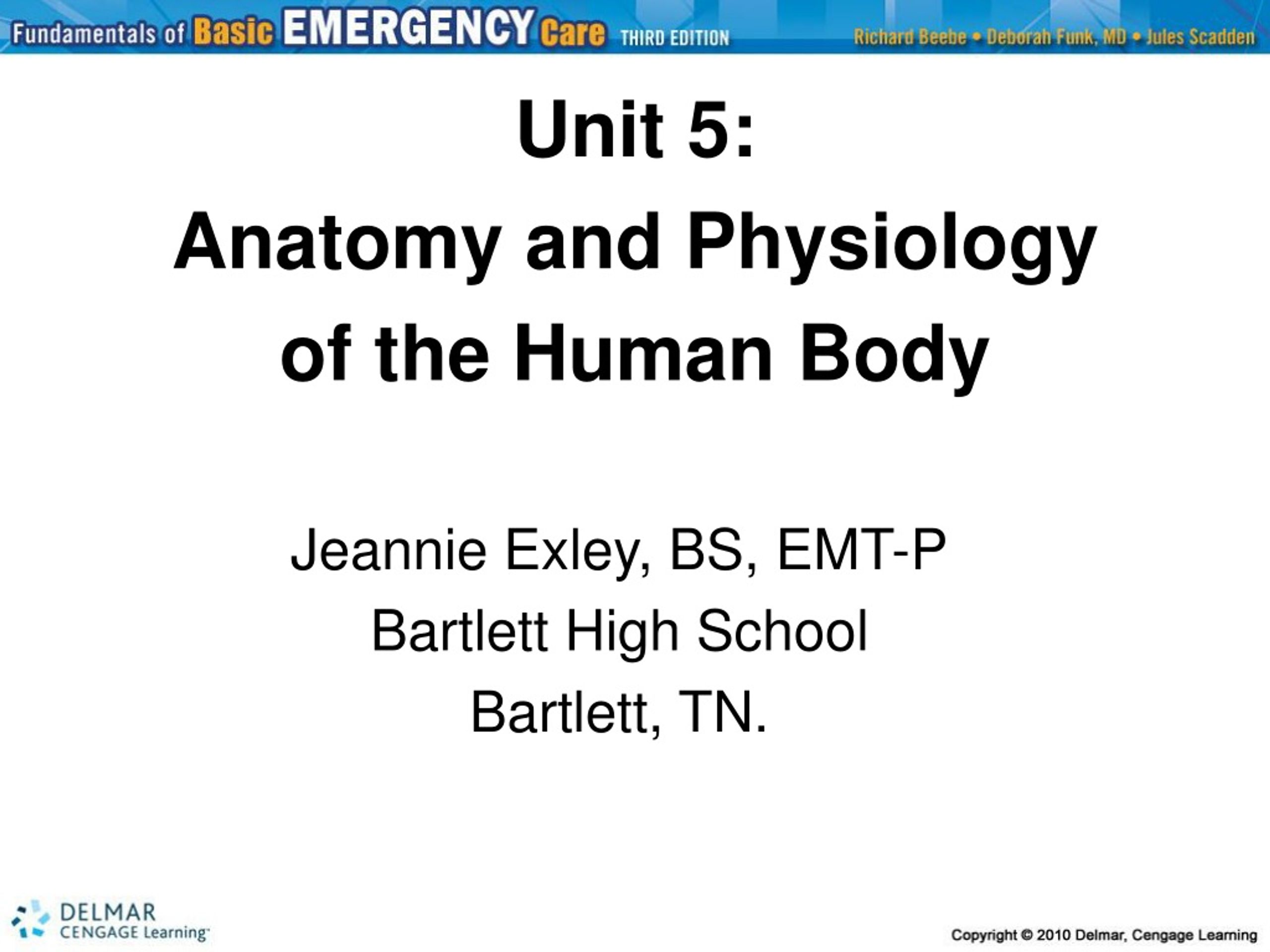 PPT - Unit 5: Anatomy And Physiology Of The Human Body PowerPoint ...