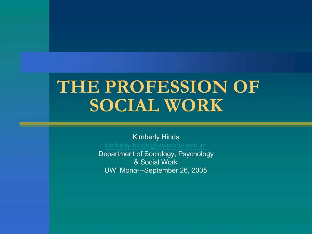 what is social work presentation