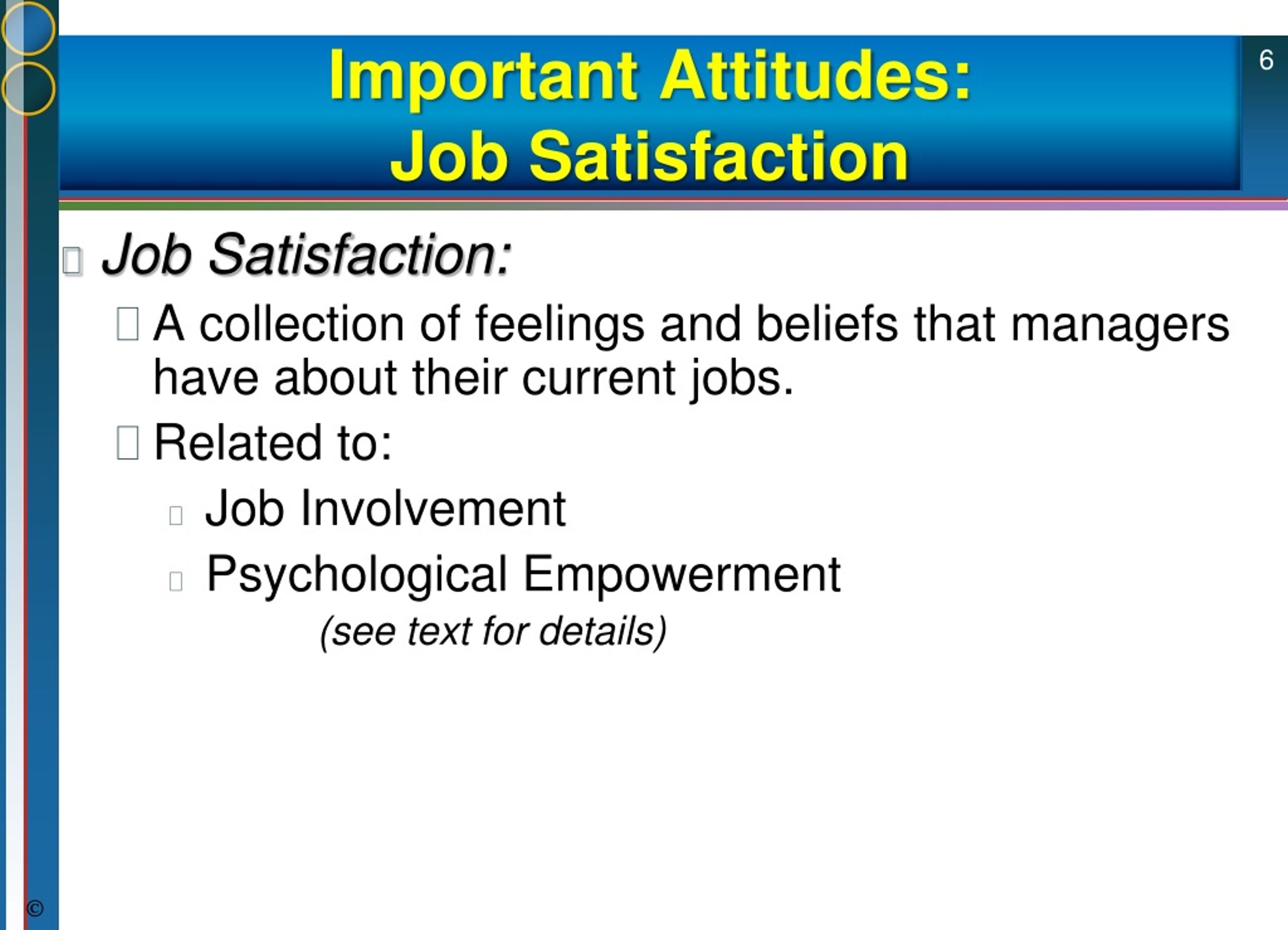 Attitude job satisfaction ppt
