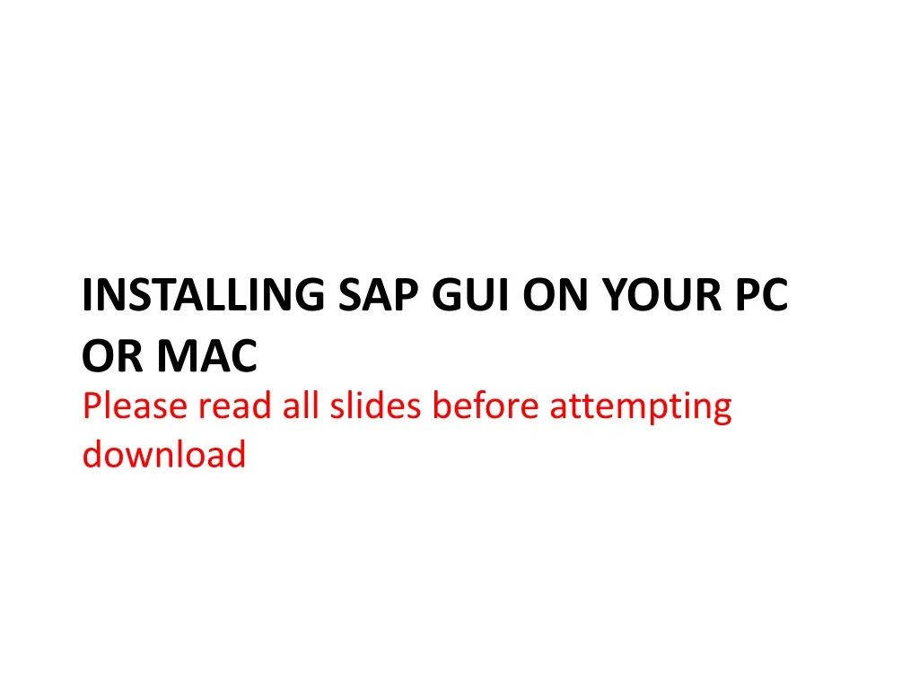 sap gui 7.40 for mac download