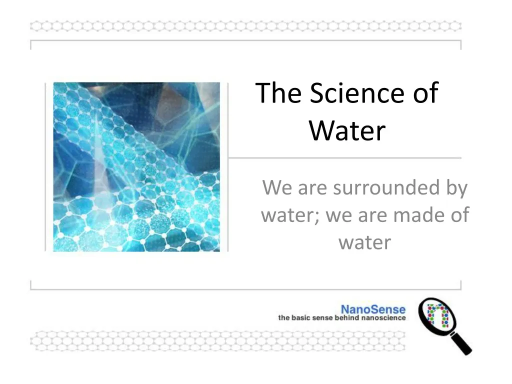 the science of water n.