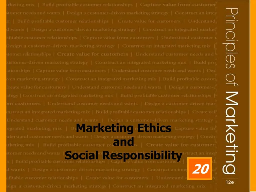 PPT - Marketing Ethics And Social Responsibility PowerPoint ...