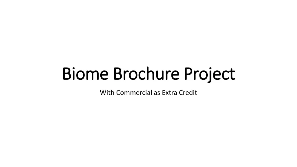biome brochure project n.
