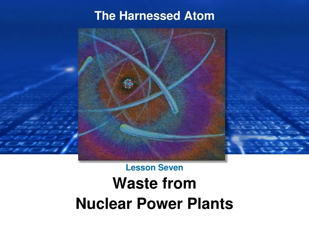 lesson seven waste from nuclear power plants n.