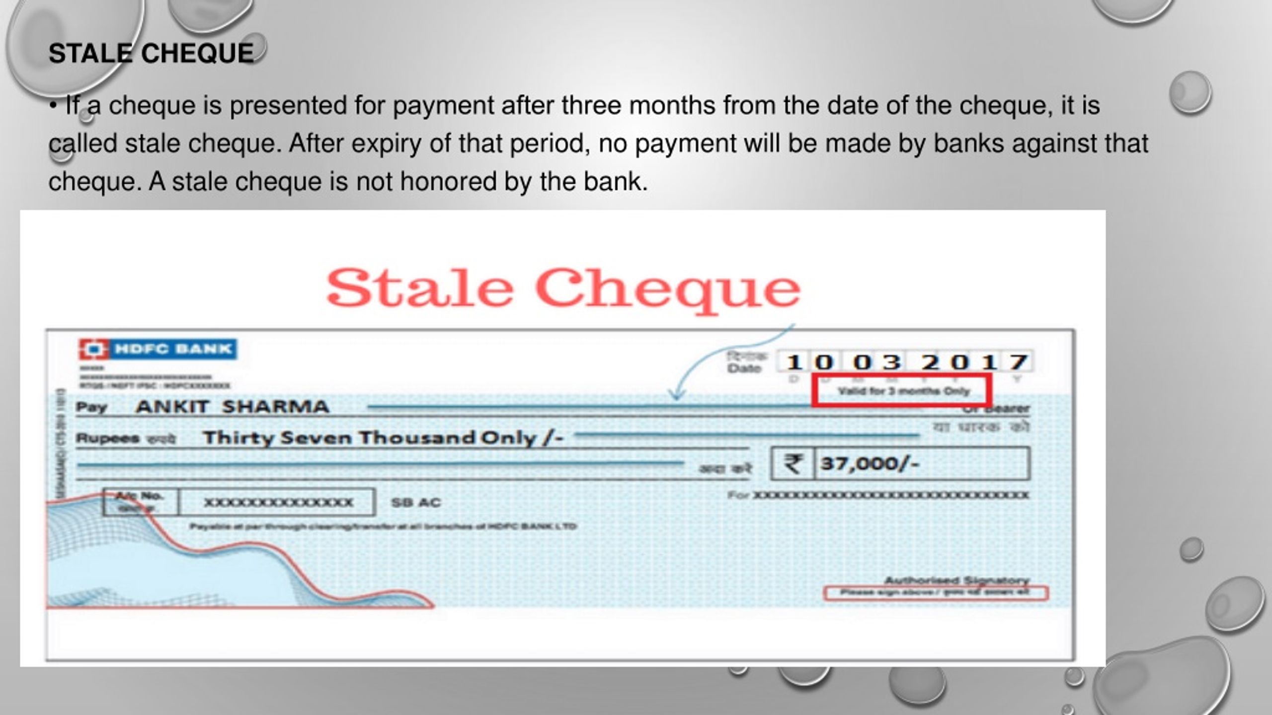 post dated checks in new york