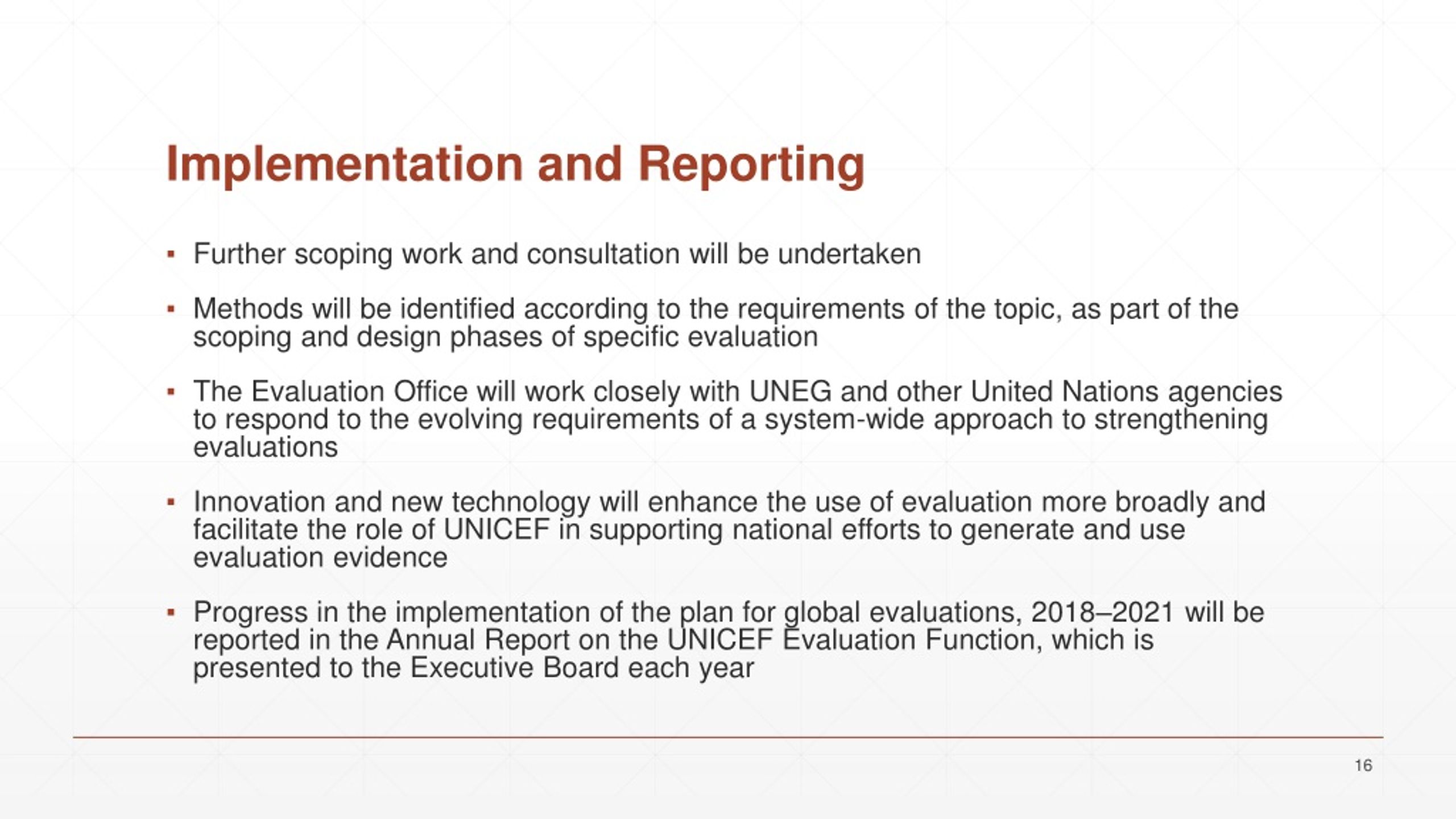 PPT - UNICEF Plan For Global Evaluations PowerPoint Presentation, Free ...