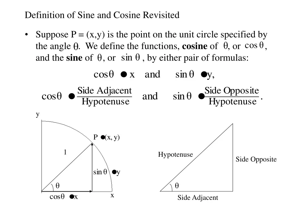 ppt-definition-of-sine-and-cosine-revisited-powerpoint-presentation