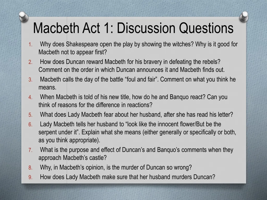 macbeth essay questions act 1