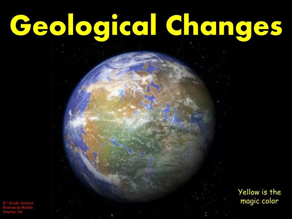 geological changes n.