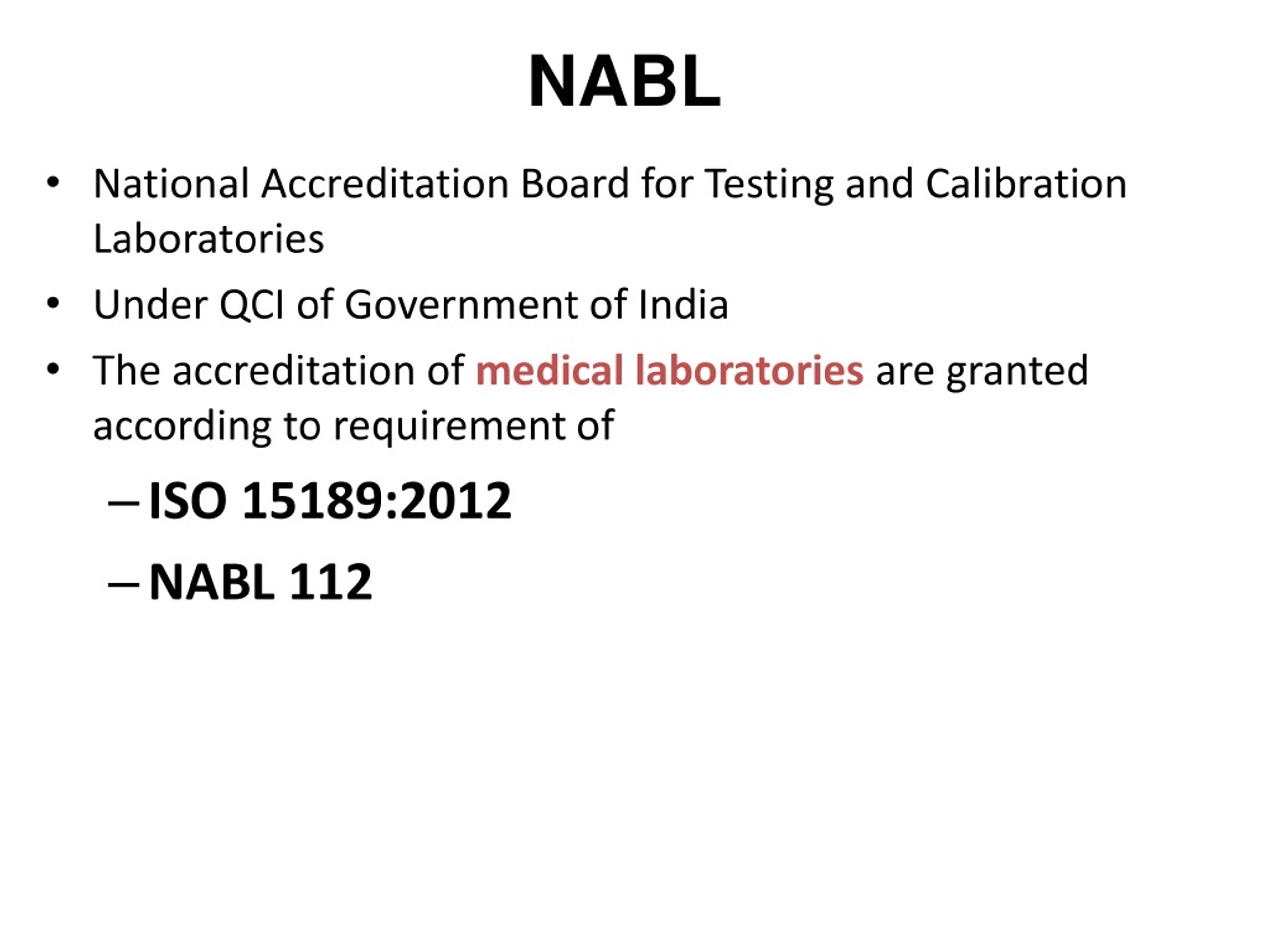 PPT - NATIONAL ACCREDITATION BOARD FOR TESTING & CALIBRATION ...