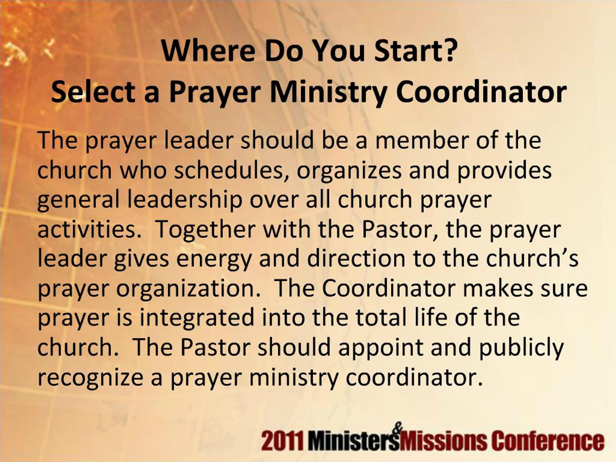 Ppt How To Establish A Prayer Ministry In Your Local Church Powerpoint Presentation Id 309559