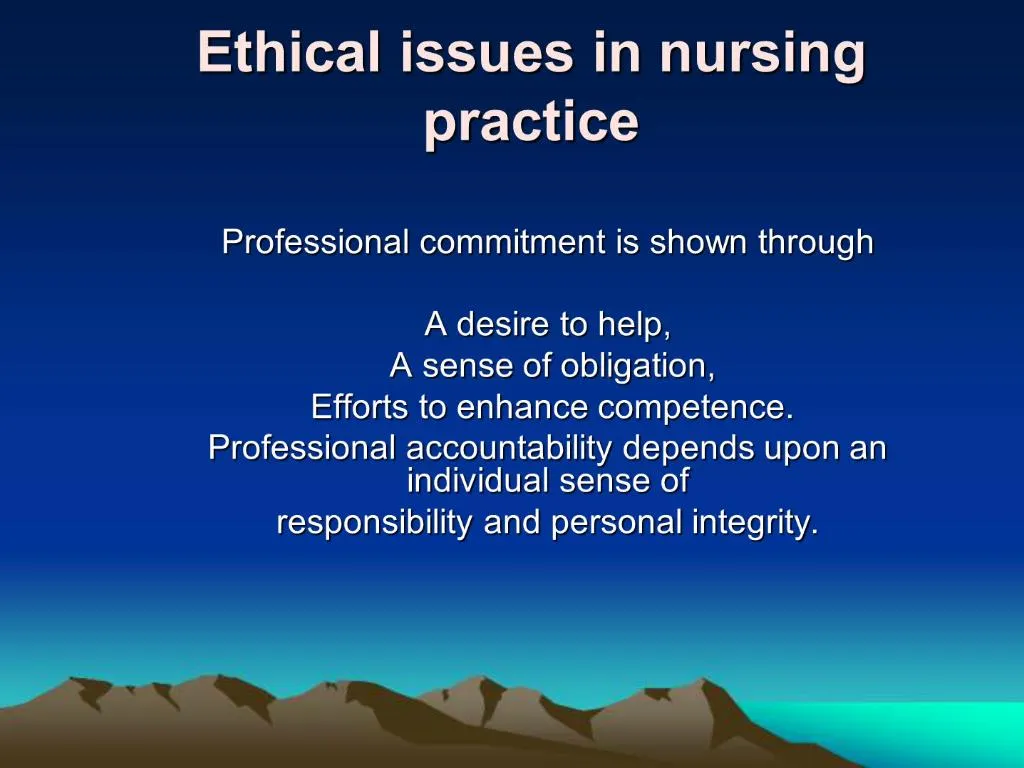 essay on ethical dilemma in nursing