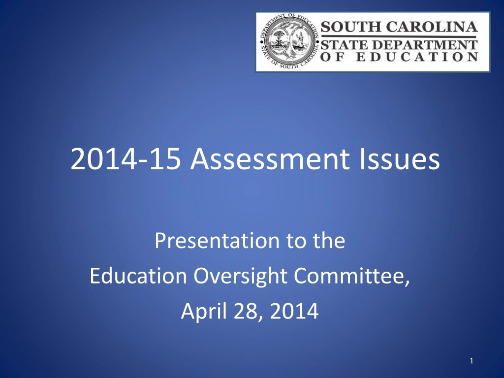 Ppt 2014 15 Assessment Issues Powerpoint Presentation Free Download