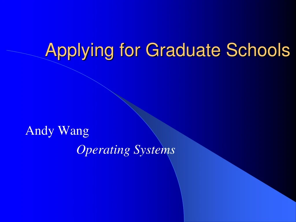 applying for graduate schools n.
