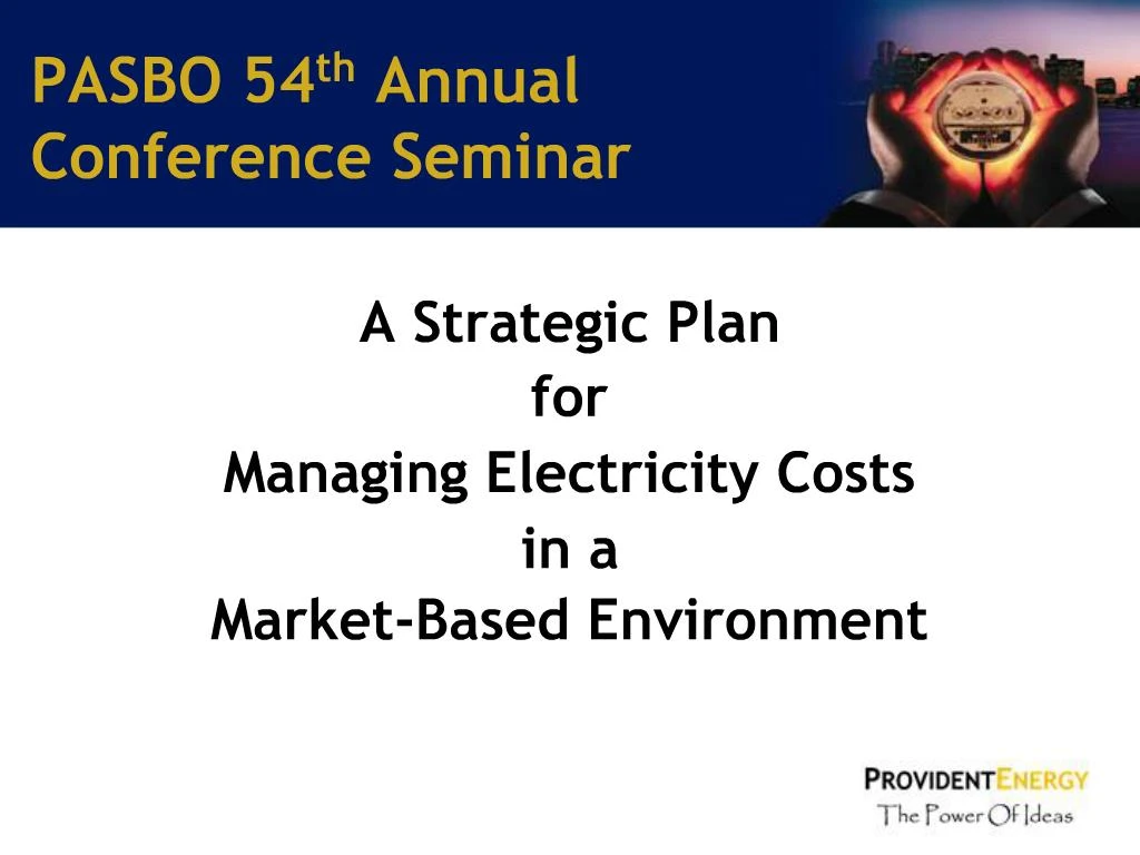 PPT PASBO 54th Annual Conference Seminar PowerPoint Presentation