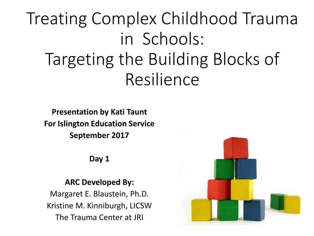 PPT - Treating Complex Childhood Trauma In Schools: Targeting The ...