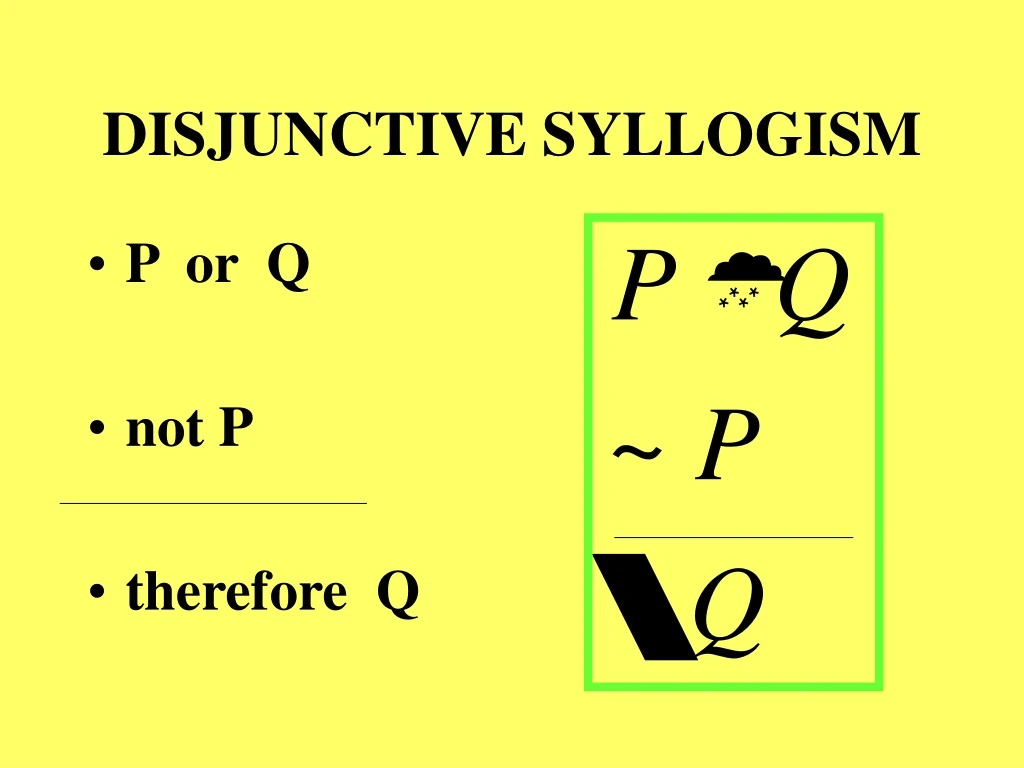 disjunctive syllogism n.