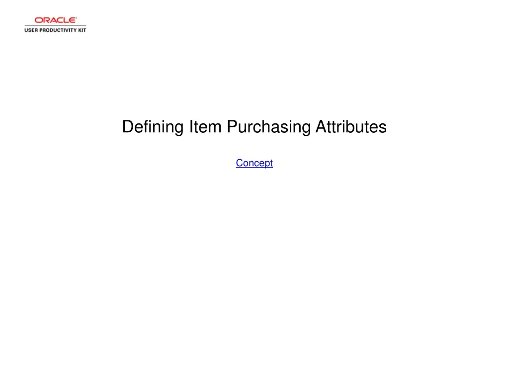 defining item purchasing attributes concept n.
