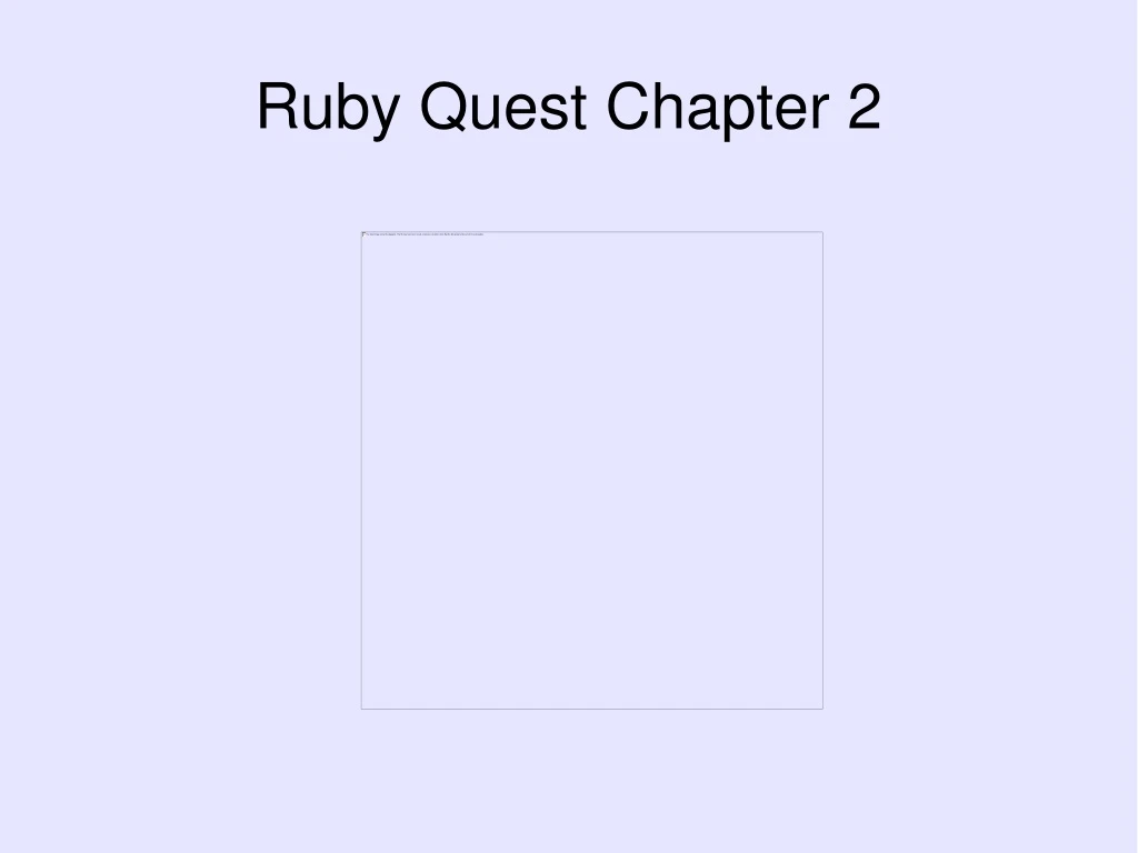 ruby quest chapter 2 n.