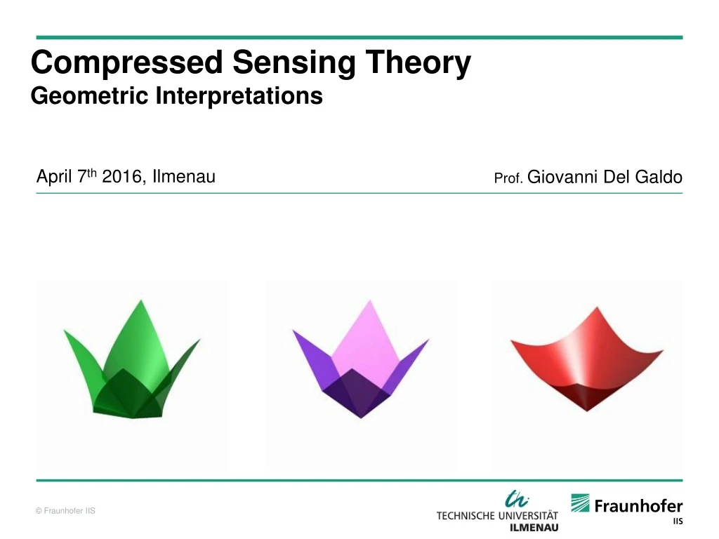 compressed sensing theory geometric interpretations n.