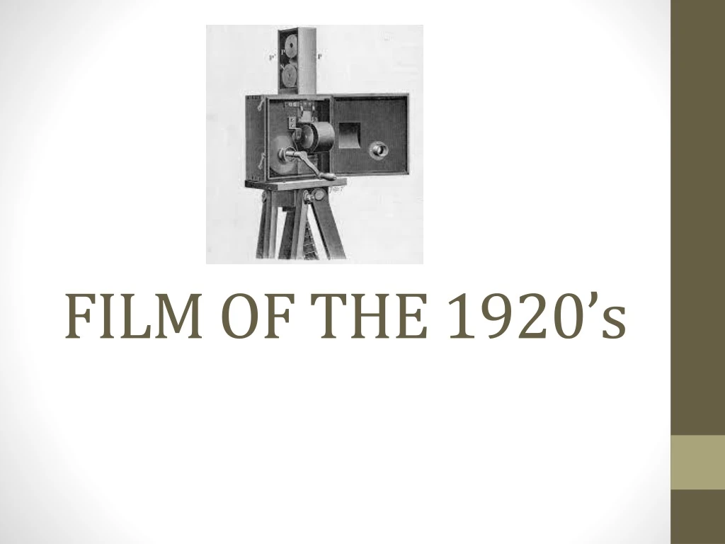 film of the 1920 s n.