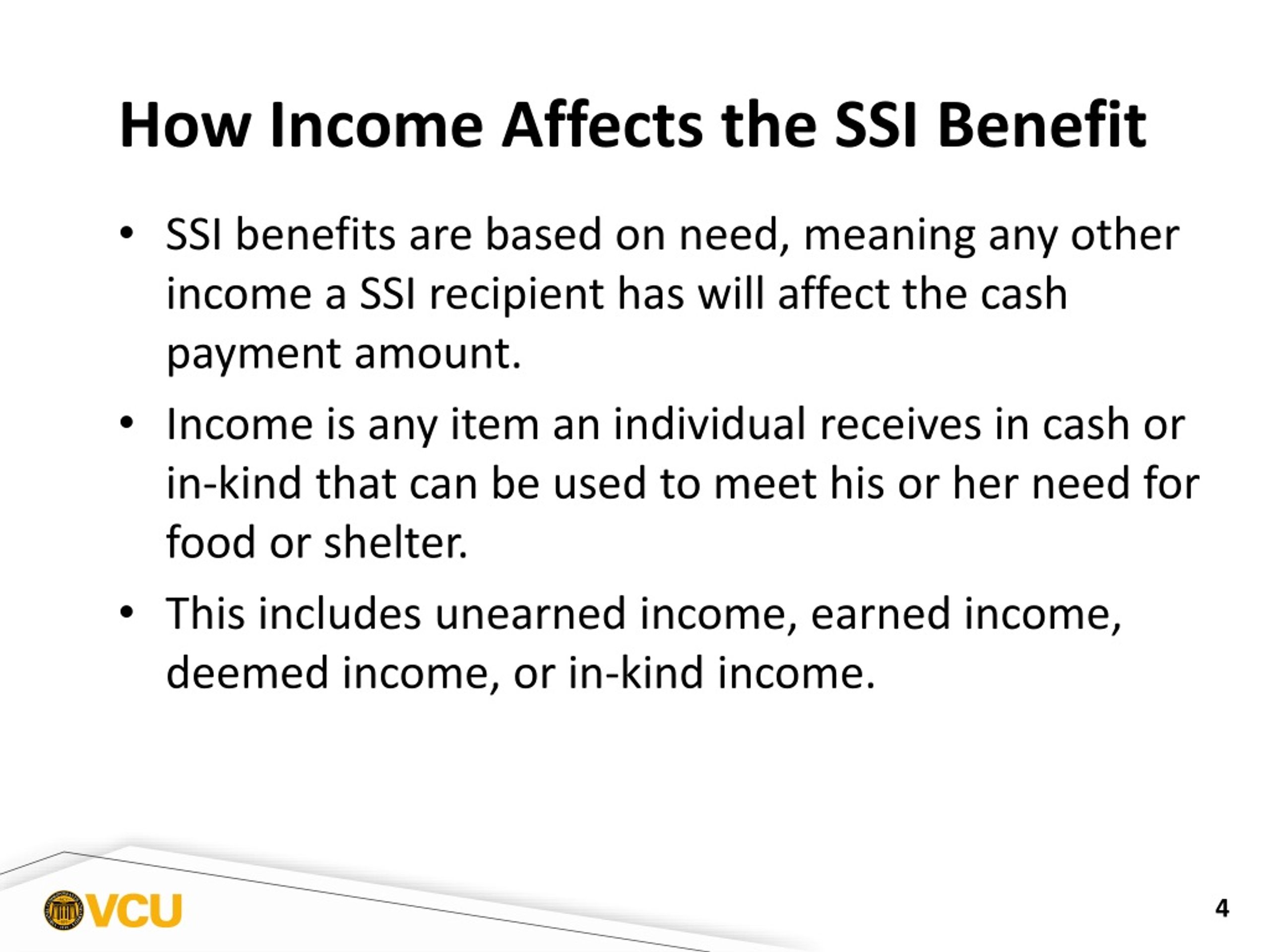 PPT - Supplemental Security Income (SSI) And Work PowerPoint ...