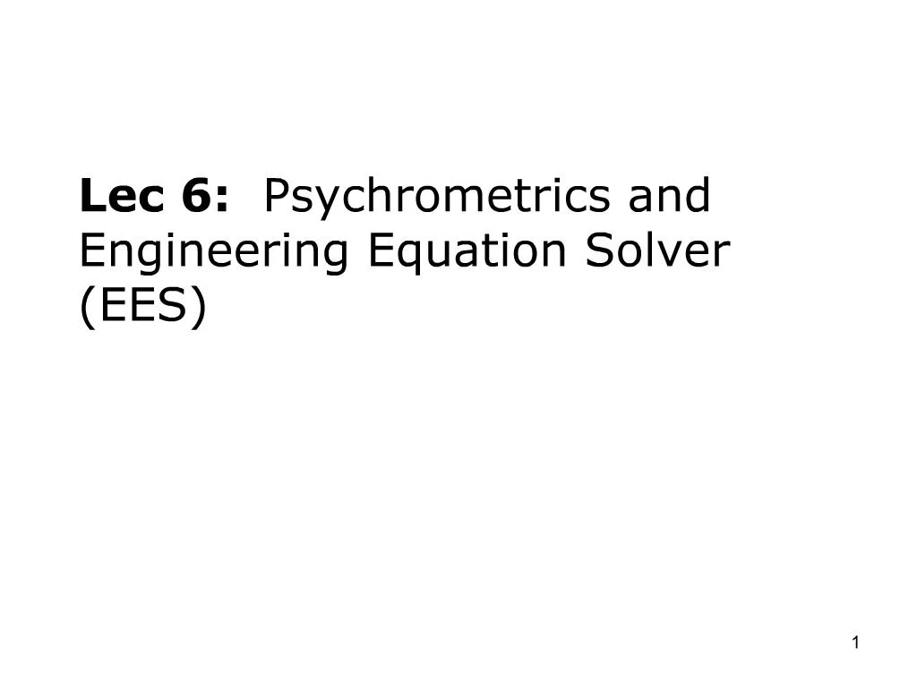 ees engineering equation solver