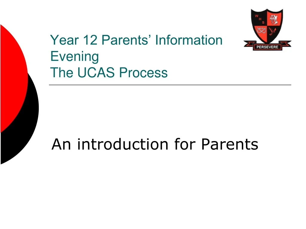 year 12 parents information evening the ucas process n.