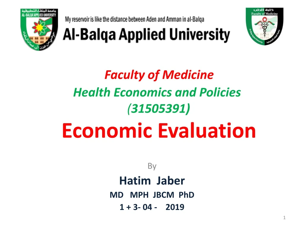 faculty of medicine health economics and policies 31505391 economic evaluation n.