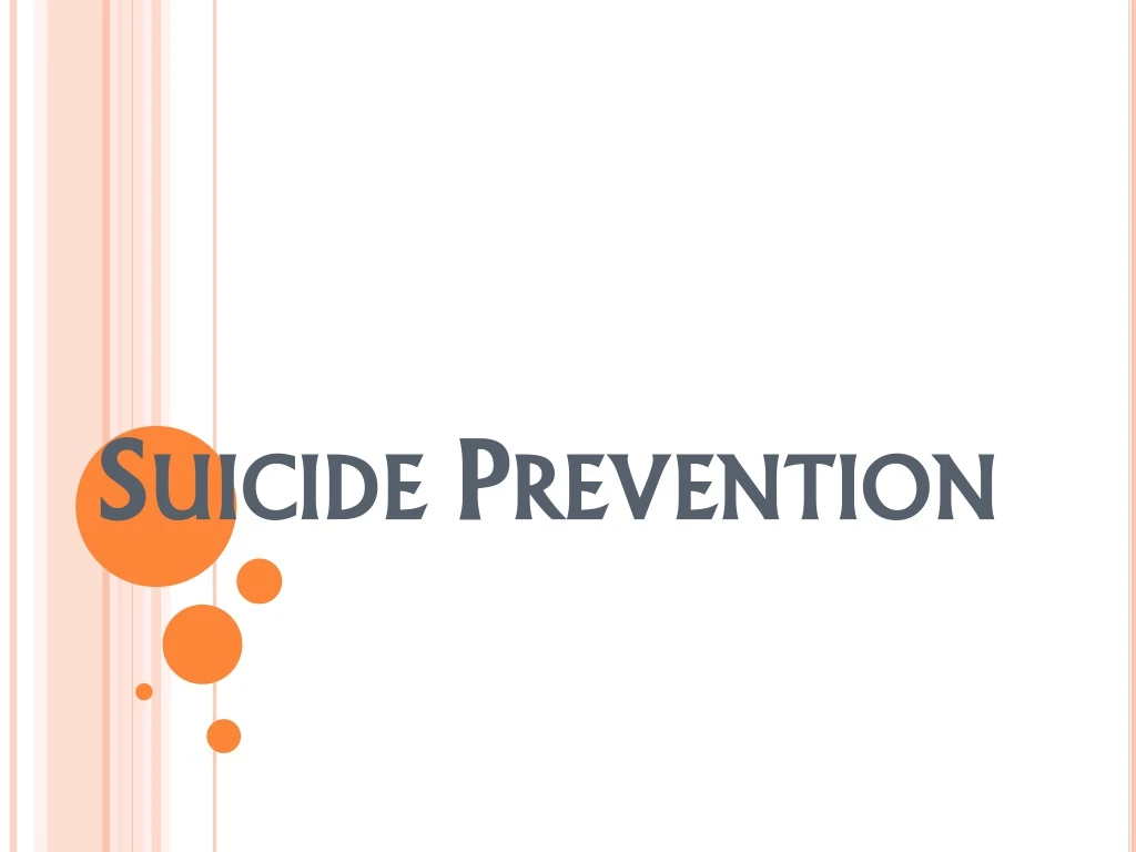 suicide prevention n.
