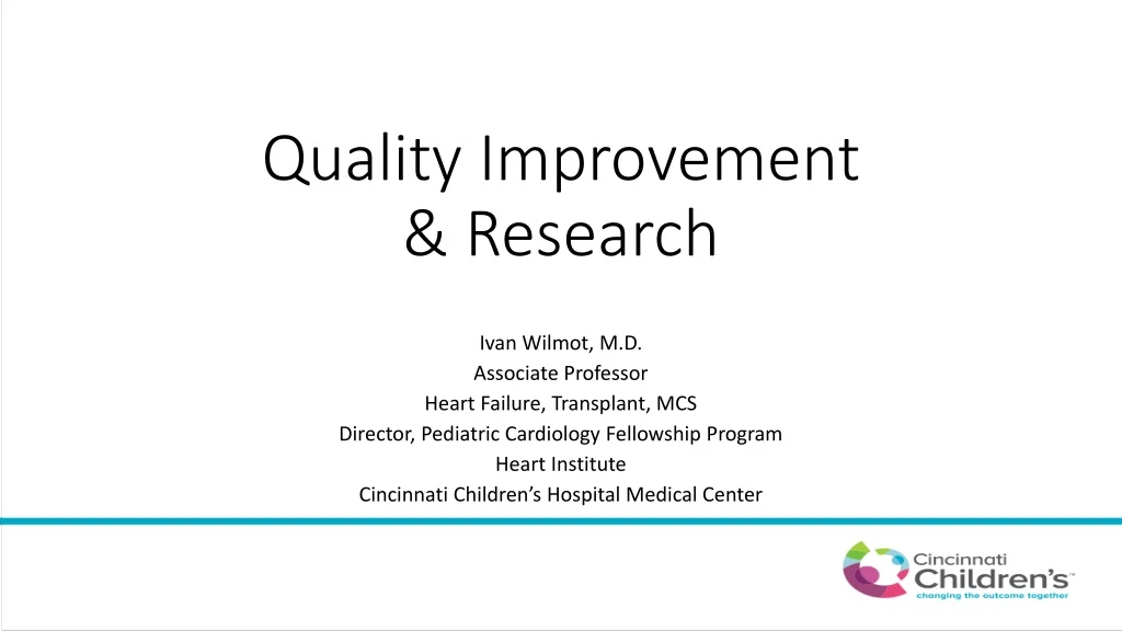 PPT - Quality Improvement & Research PowerPoint Presentation, free ...