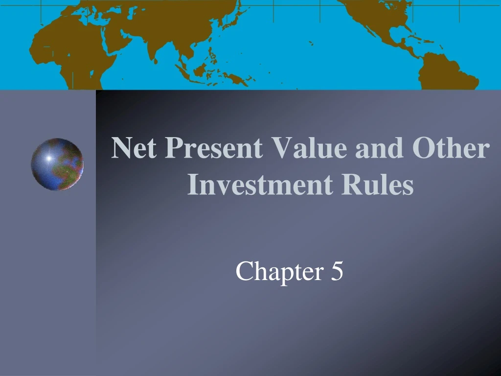 net present value and other investment rules n.