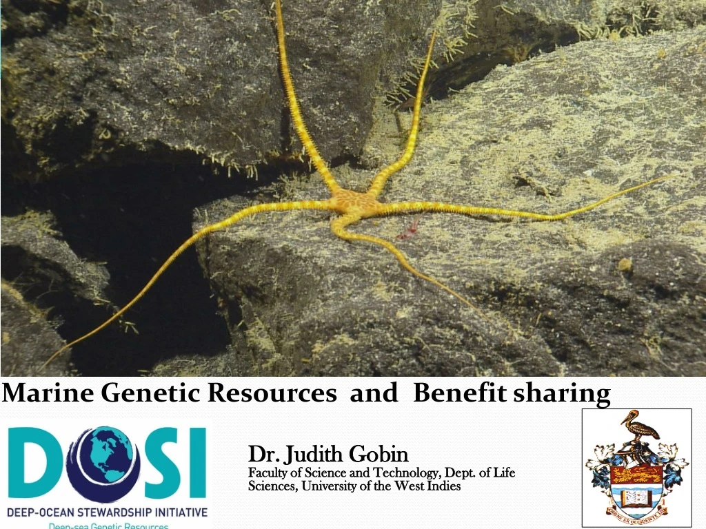 marine genetic resources and benefit sharing n.