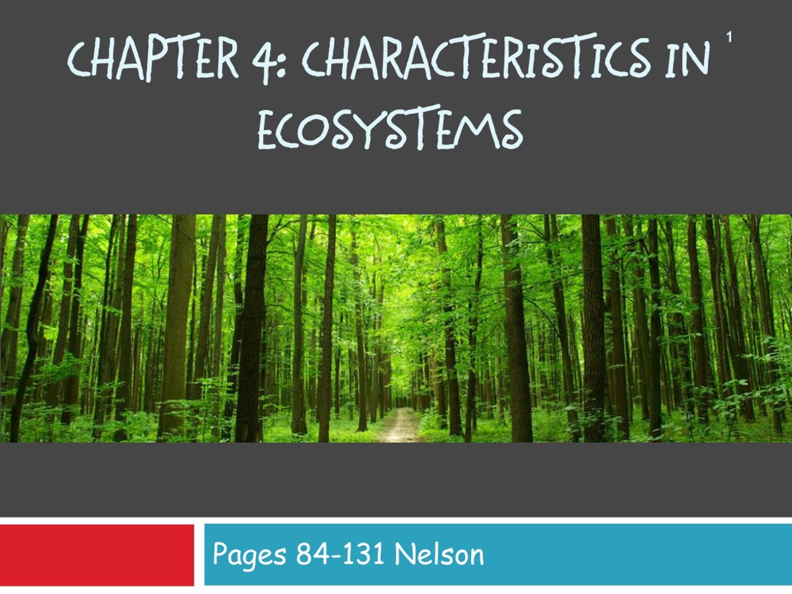 characteristics of ecosystem