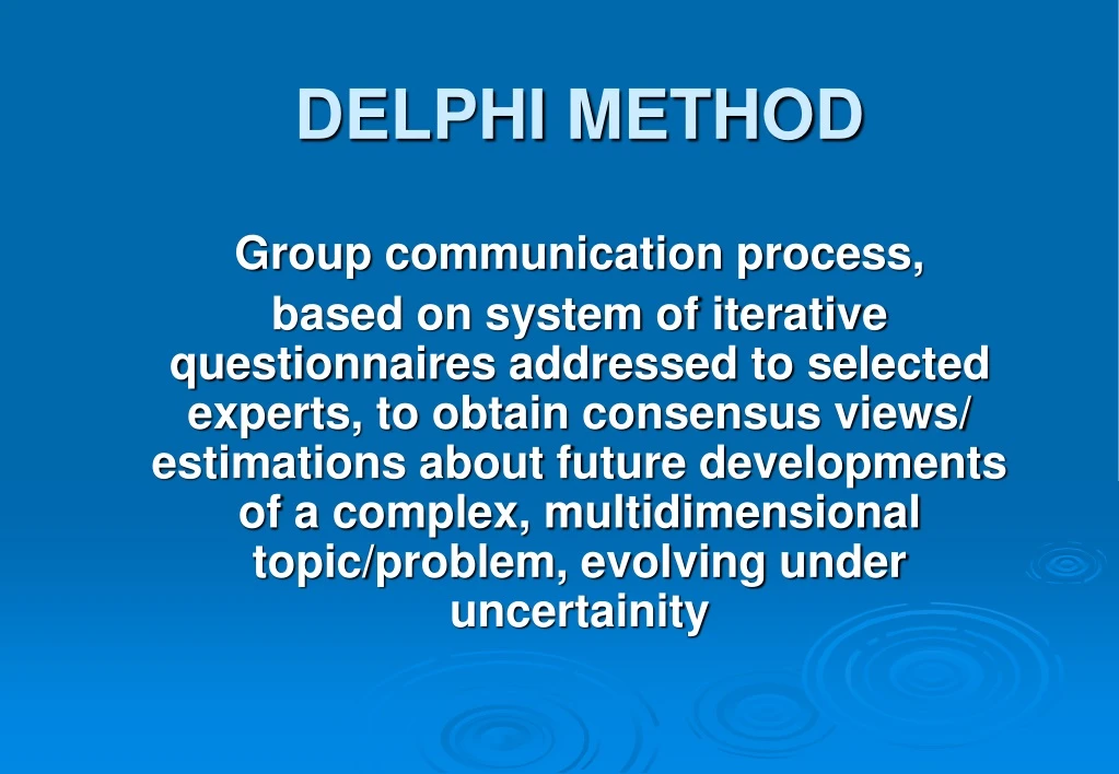 PPT - DELPHI METHOD PowerPoint Presentation, free download - ID:331841