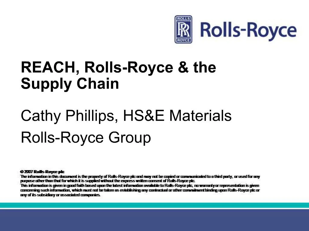 rolls royce supply chain case study